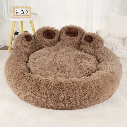 BEARREST – Kuscheliges Hundebett in Bärenpfotenform