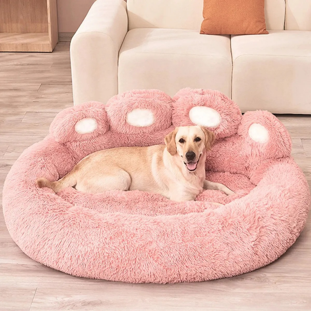 BEARREST – Kuscheliges Hundebett in Bärenpfotenform